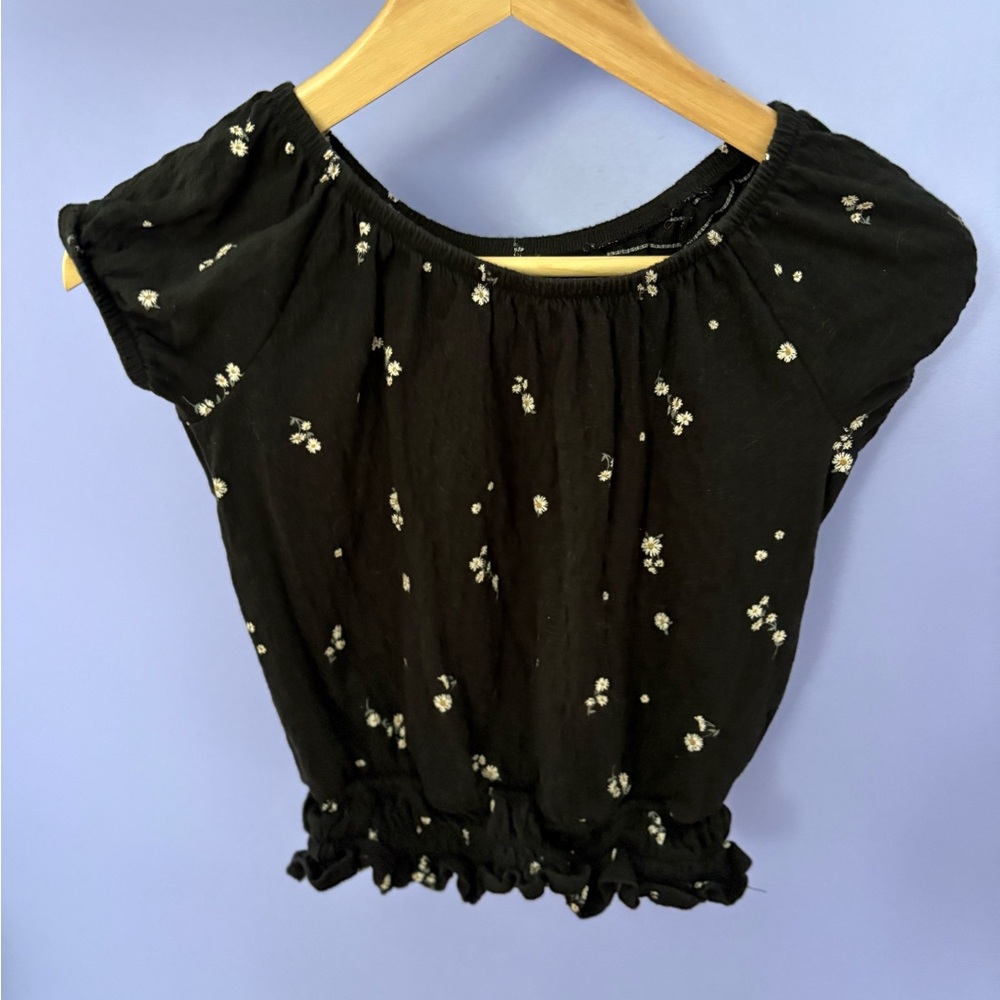 Floral Black girls Top